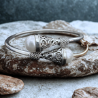 Elegant Pearl Silver Bracelet