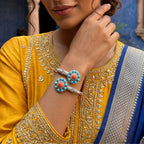 person wearing bracelet in ethnic kurta