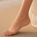 Radiant Daisy Anklet Pair worn by indian model
