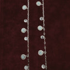 Close up of Aura Guard Charm Anklet Pair motif