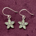 Verdant Petal Sterling Silver Earrings