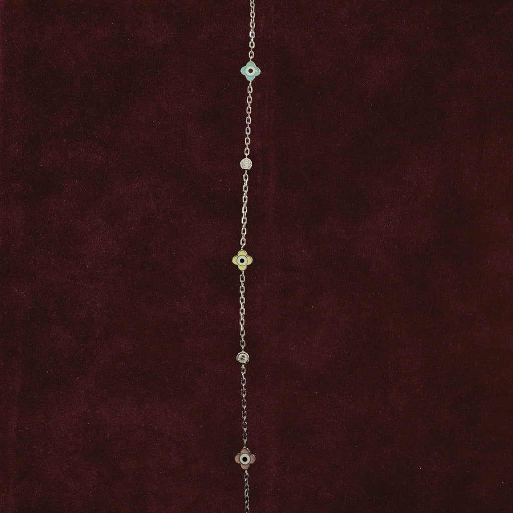 Vigilant Glimmer Multi-Color Charm Anklets Anklet closeup