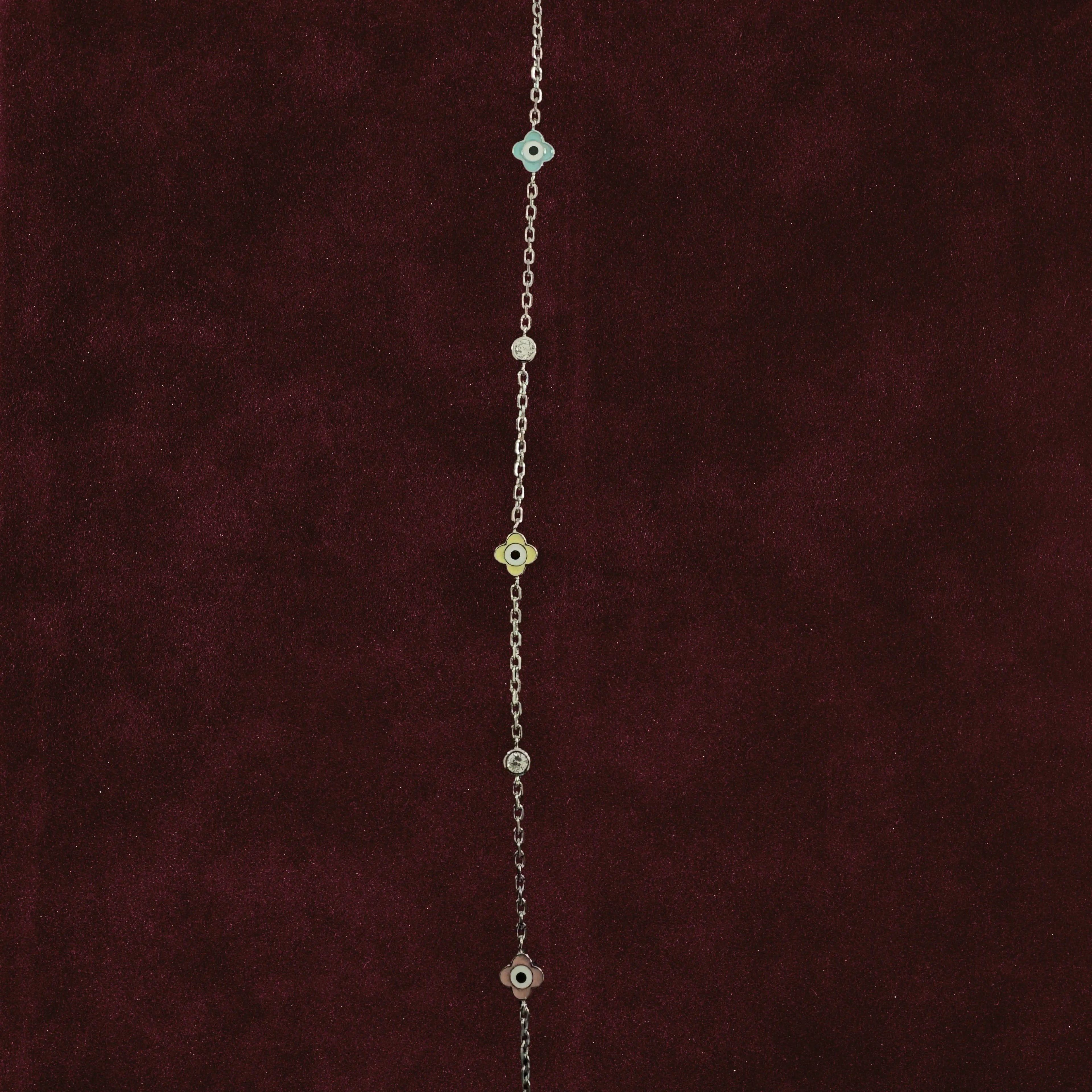 Vigilant Glimmer Multi-Color Charm Anklets Anklet closeup