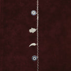 Closeup of Serene Sentinel Evil Eye Anklet 