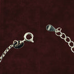 Closeup of Serene Sentinel Evil Eye Anklet hook