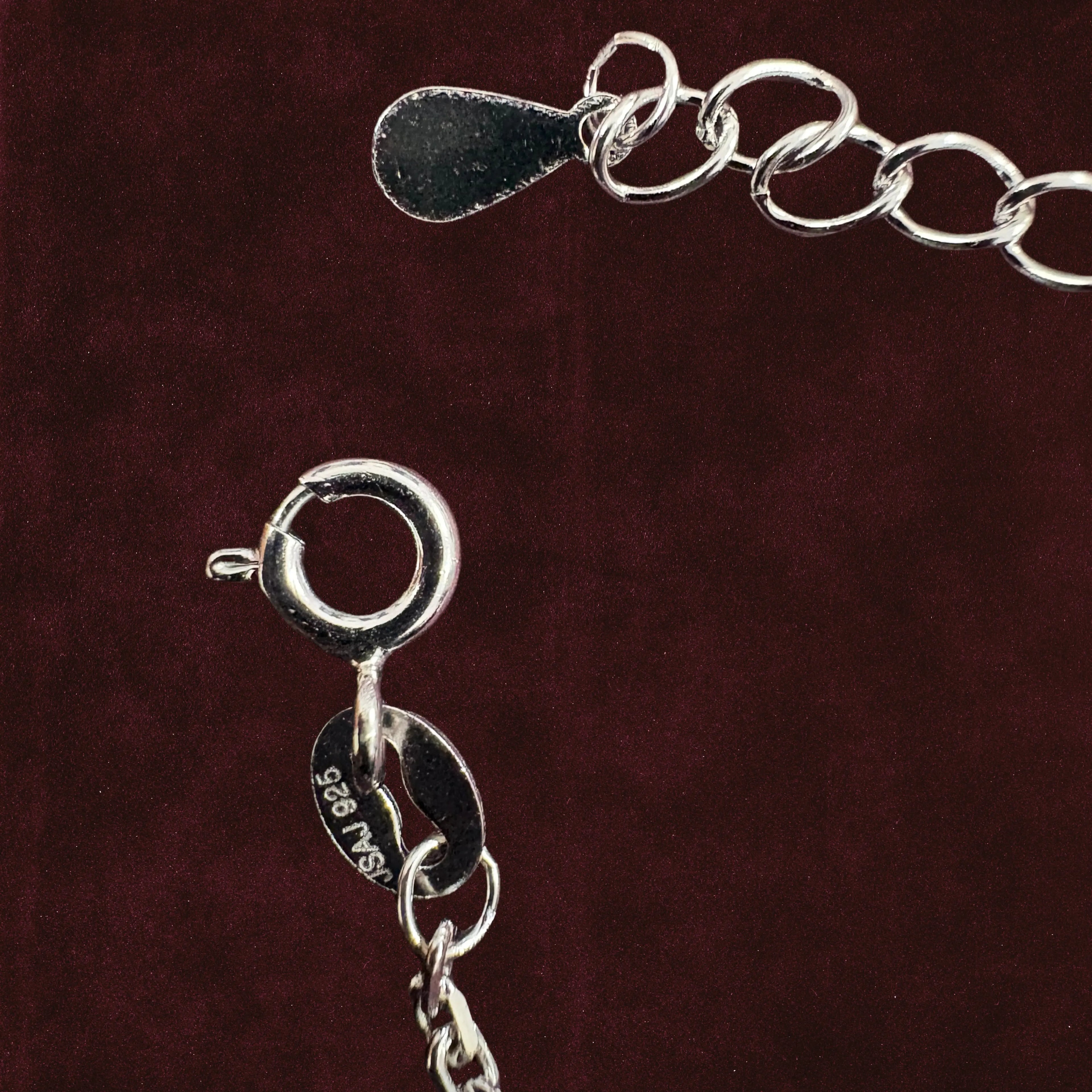Neelima Glimmer Evil Eye Anklet Pair hook closeup