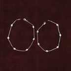 Sculpted Oval Link Anklet Pair 