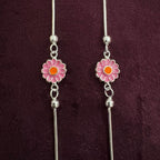 Close up image of Radiant Daisy Anklet  Pair motif