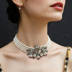 Peacock Motifs 925 Sterling Silver Necklace - Bhavya Silvers