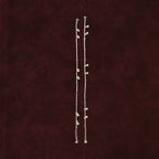 Classic Ghungroo Bar-Link Anklet Pair on maroon background