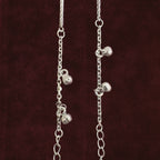 Close up of Classic Ghungroo Bar-Link Anklet Pair