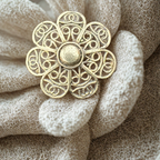 Filigree Floral Pattern Sterling Silver RIng