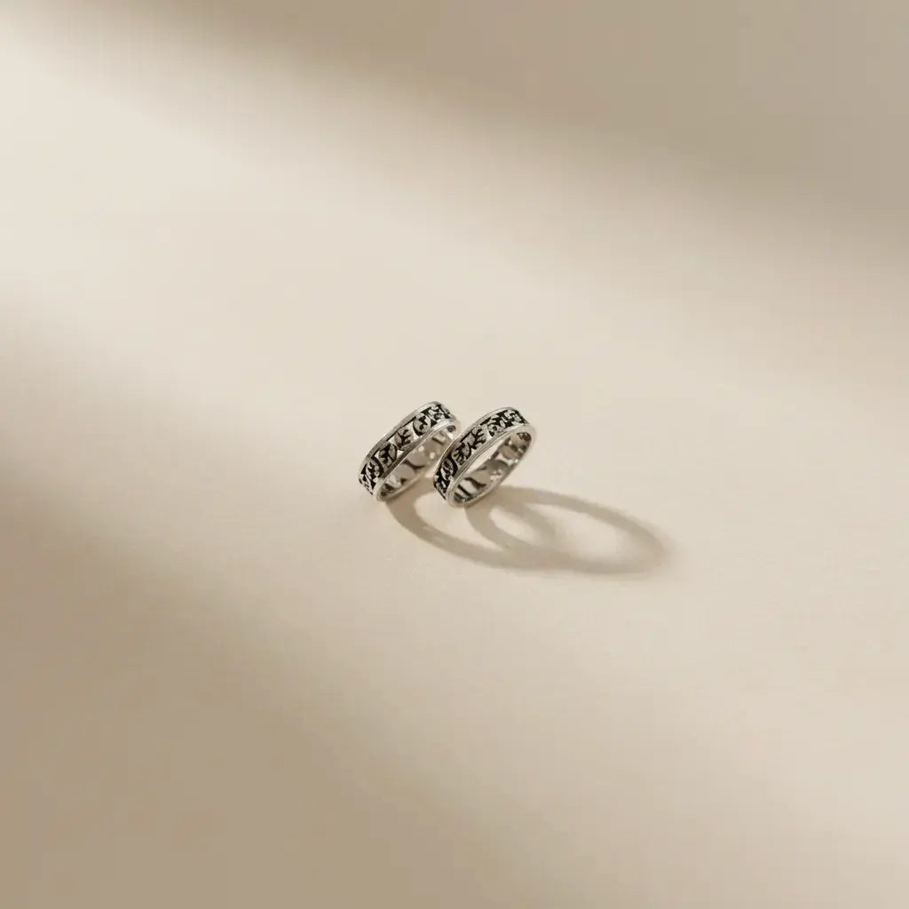 Ivy Leaf toe ring pair 