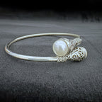 Elegant Pearl Silver Bracelet