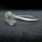 Green Stone 925 Sterling Silver Bracelet