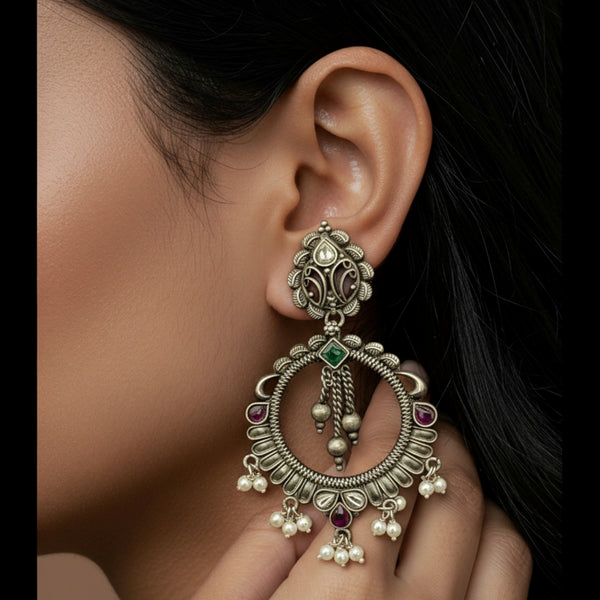 925 Silver Dangling Pearl Earring