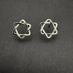 Intertwined Star Shaped Stud Earrings