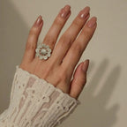 Artisan 92.5 Sterling Silver Floral Filigree Ring