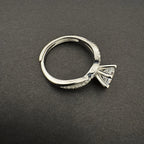 White Gemstone 925 Silver Ring