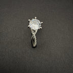 White Gemstone 925 Silver Ring