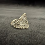 Ornate Teardrop 925 Silver Ring